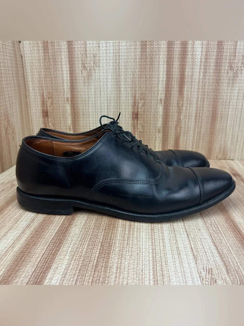 Allen Edmonds Park Avenue Shoes Men’s Sz 12.5 D Black Leather Cap Toe Oxford